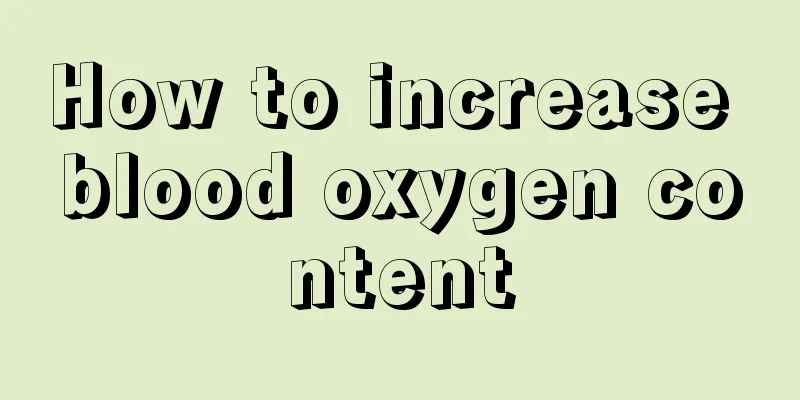 How to increase blood oxygen content