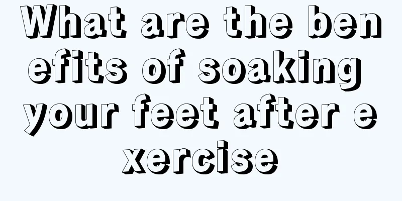 What are the benefits of soaking your feet after exercise