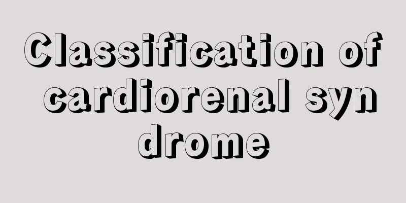 Classification of cardiorenal syndrome