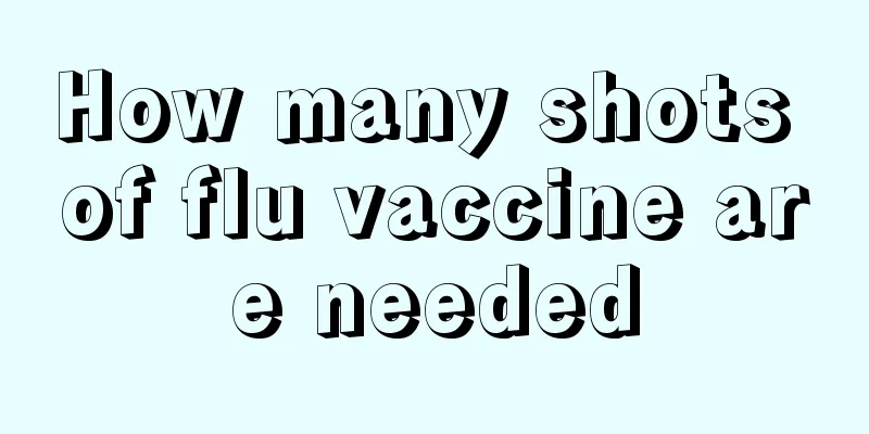 How many shots of flu vaccine are needed