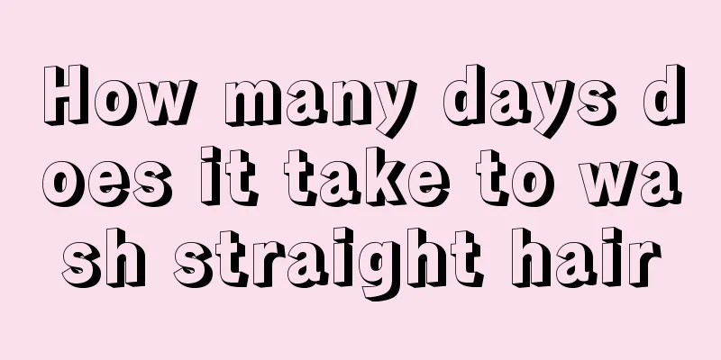 How many days does it take to wash straight hair