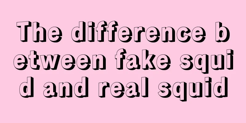 The difference between fake squid and real squid