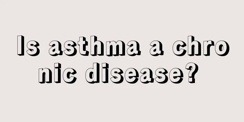 Is asthma a chronic disease? 