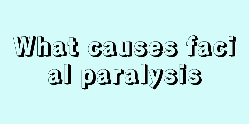 What causes facial paralysis