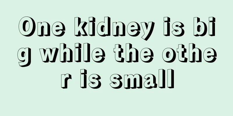 One kidney is big while the other is small