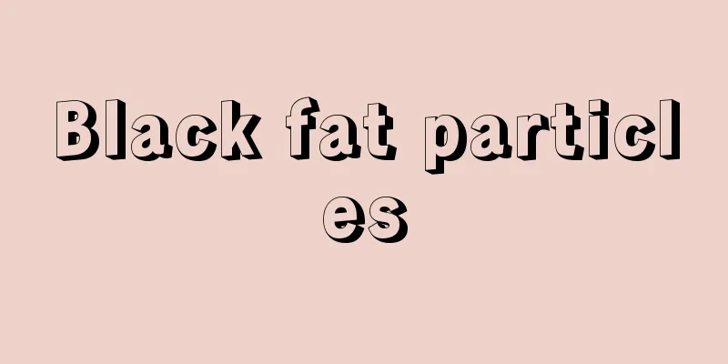 Black fat particles