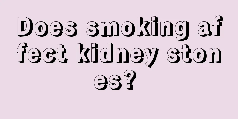 Does smoking affect kidney stones? 