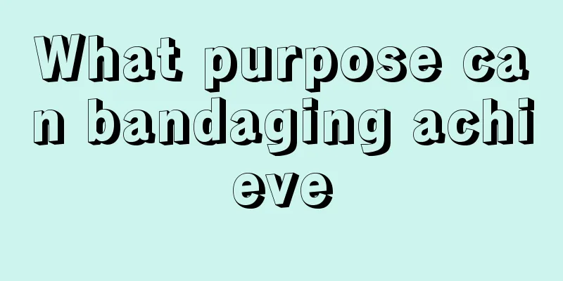 What purpose can bandaging achieve