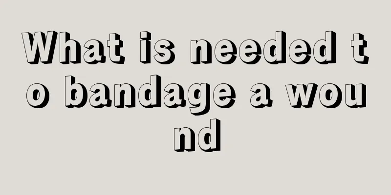 What is needed to bandage a wound