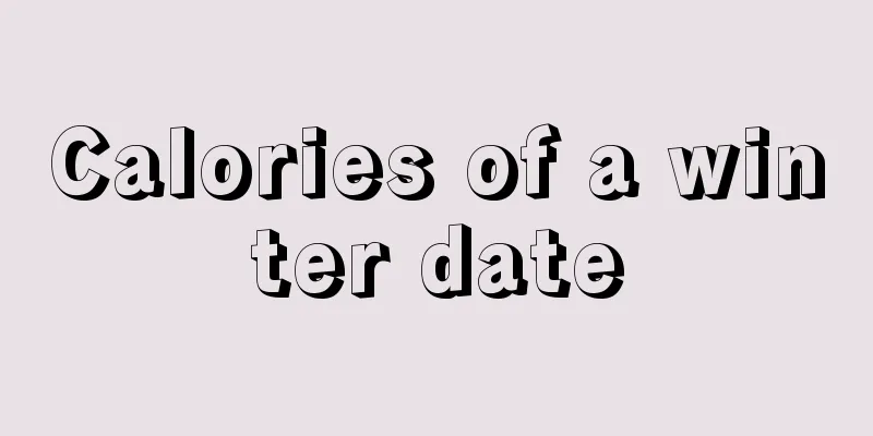 Calories of a winter date