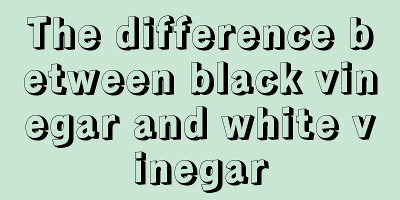 The difference between black vinegar and white vinegar