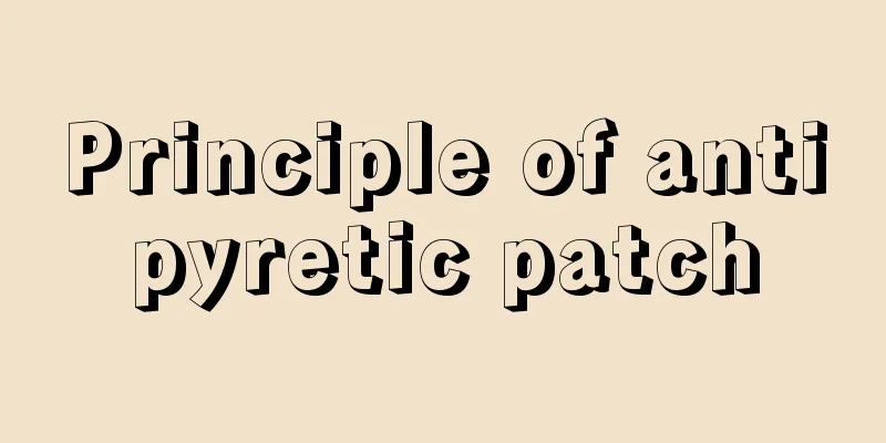Principle of antipyretic patch
