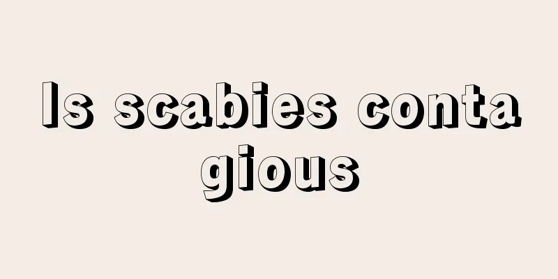 Is scabies contagious