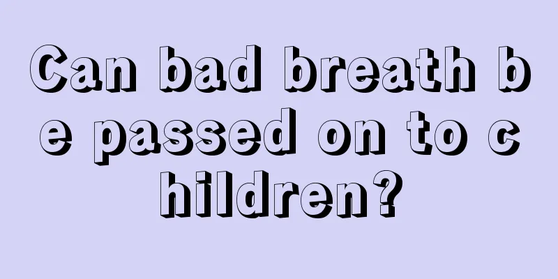 Can bad breath be passed on to children?