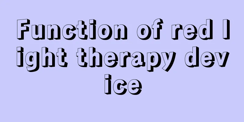 Function of red light therapy device