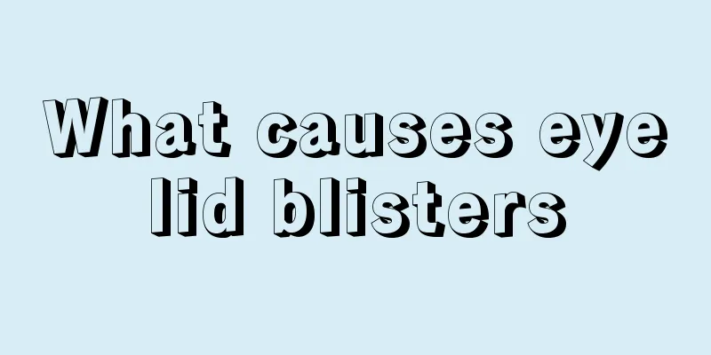 What causes eyelid blisters