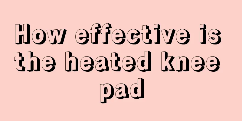 How effective is the heated knee pad