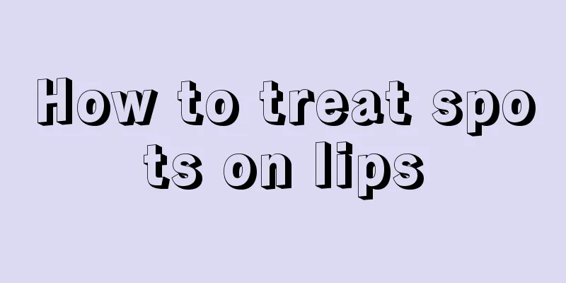How to treat spots on lips