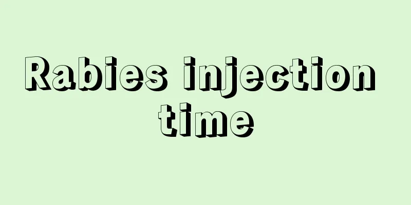 Rabies injection time