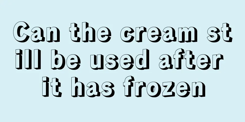 Can the cream still be used after it has frozen