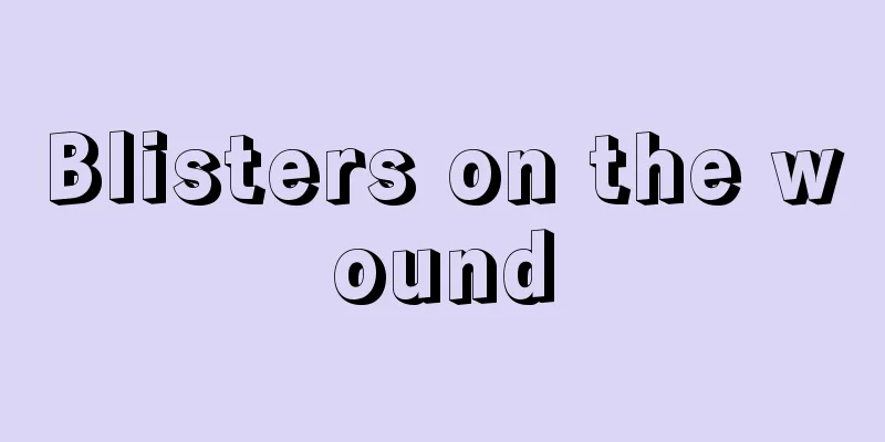 Blisters on the wound