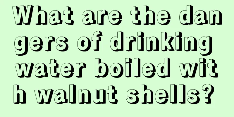 What are the dangers of drinking water boiled with walnut shells? 