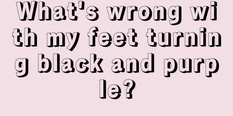 What's wrong with my feet turning black and purple?