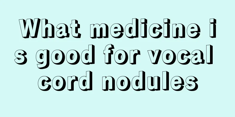 What medicine is good for vocal cord nodules