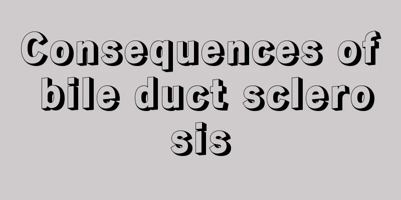 Consequences of bile duct sclerosis