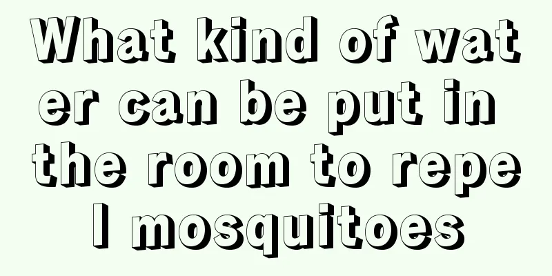 What kind of water can be put in the room to repel mosquitoes