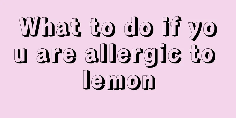 What to do if you are allergic to lemon