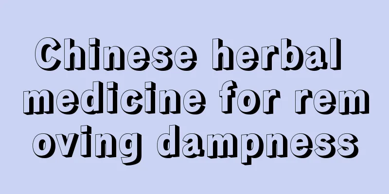 Chinese herbal medicine for removing dampness
