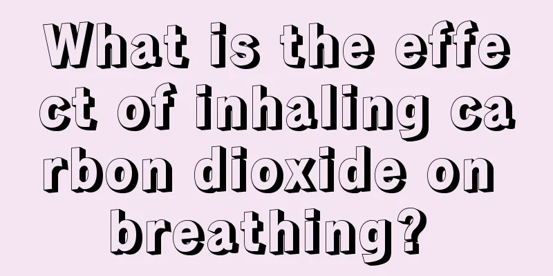 What is the effect of inhaling carbon dioxide on breathing? 
