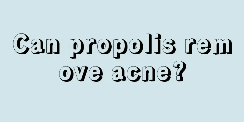 Can propolis remove acne?