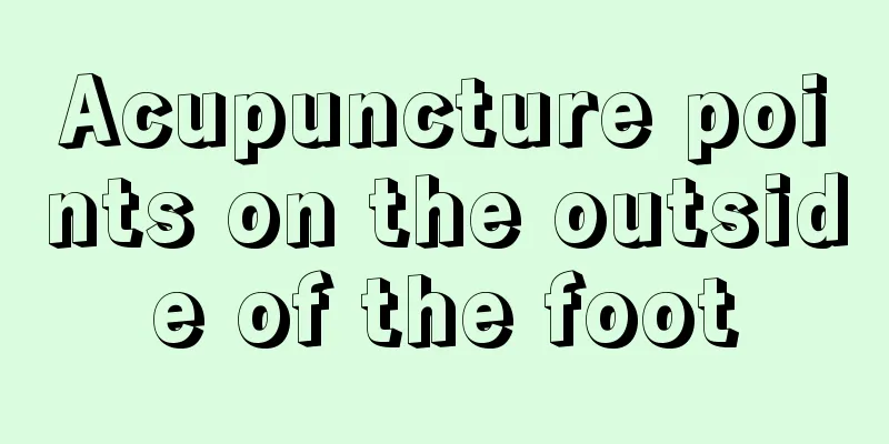 Acupuncture points on the outside of the foot