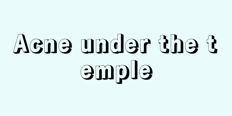 Acne under the temple
