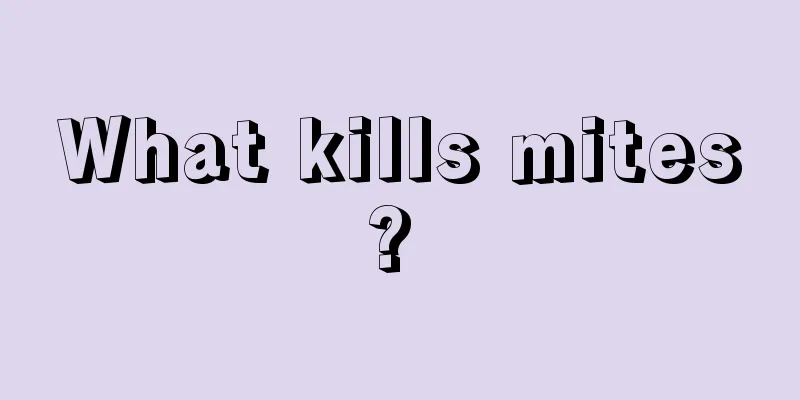 What kills mites? 