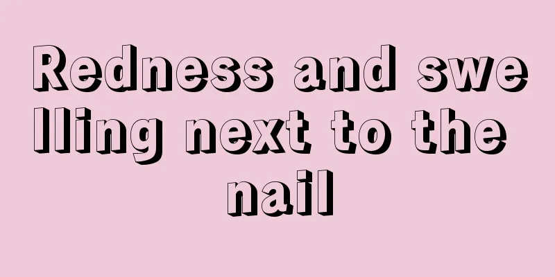 Redness and swelling next to the nail