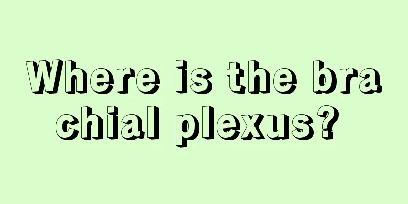Where is the brachial plexus? 