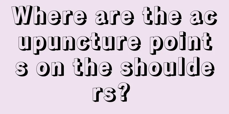 Where are the acupuncture points on the shoulders? 
