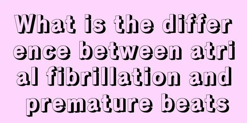 What is the difference between atrial fibrillation and premature beats