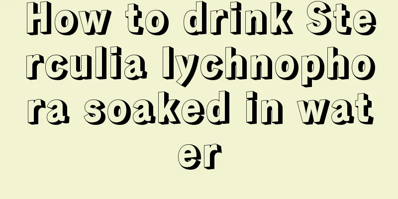 How to drink Sterculia lychnophora soaked in water