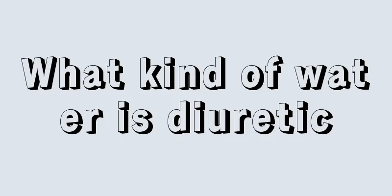 What kind of water is diuretic