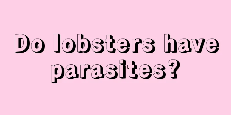 Do lobsters have parasites? 