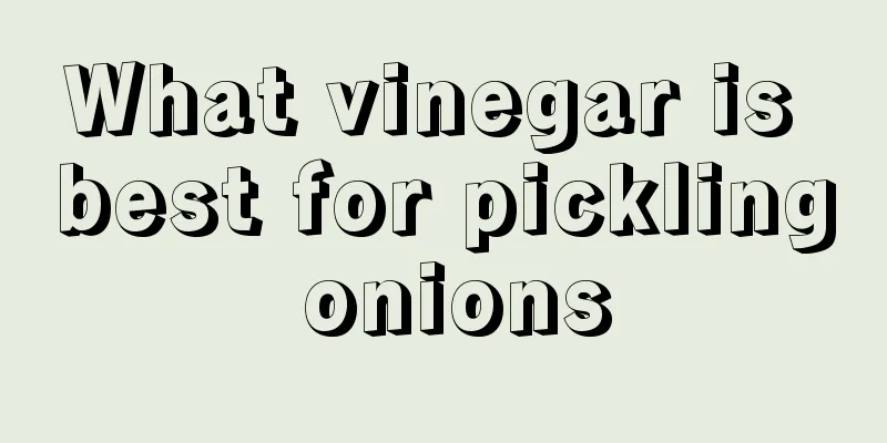 What vinegar is best for pickling onions