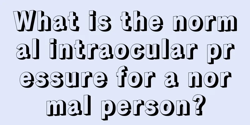 What is the normal intraocular pressure for a normal person?