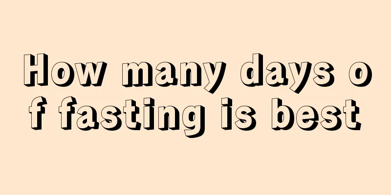 How many days of fasting is best
