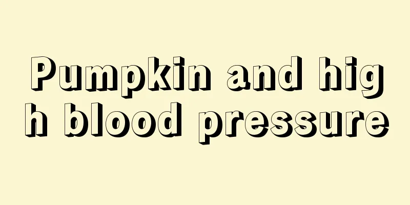 Pumpkin and high blood pressure