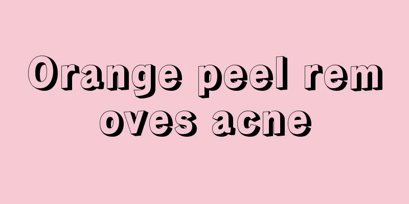 Orange peel removes acne