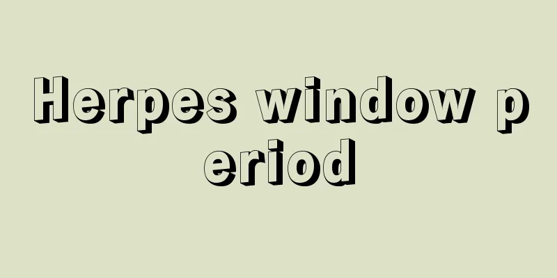 Herpes window period